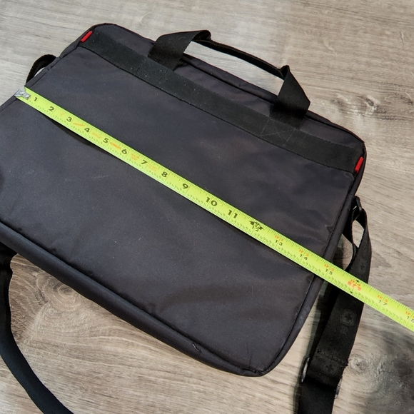 SWISS Black Laptop Crossbody Bag - Picture 6 of 11